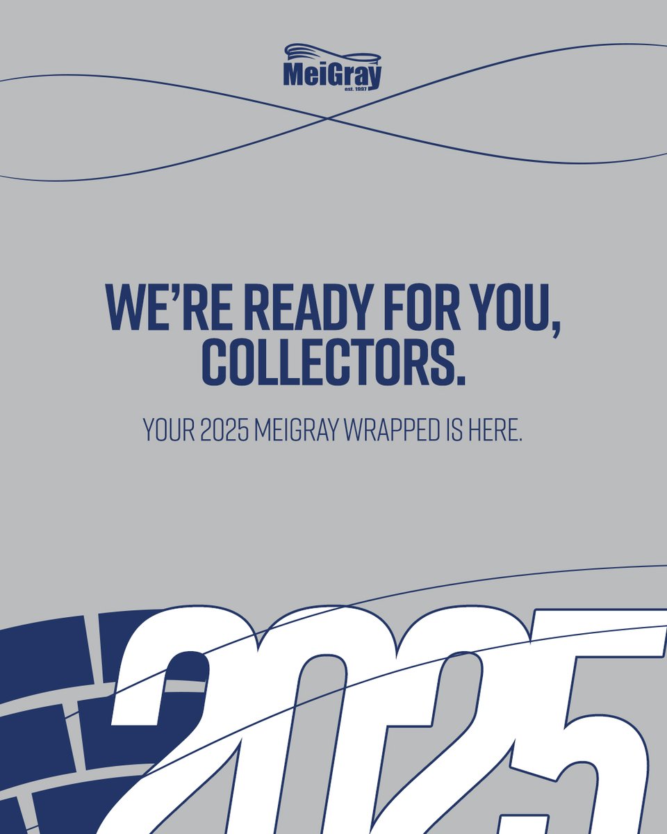 MeiGray's tweet image. Our 2025 Wrapped is here 🔥  

Check out our “MeiGray Wrapped” to see the best-selling player jerseys, top teams and the players whose items were most submitted by collectors for authentication at MeiGray.  

 A special thanks to everyone in the game-worn hobby for making 2025 an…