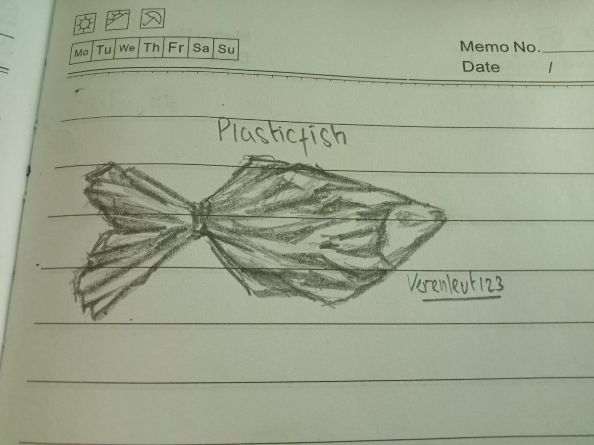 Verenlevt123's tweet image. Plasticfish #sketch #studyart #fish