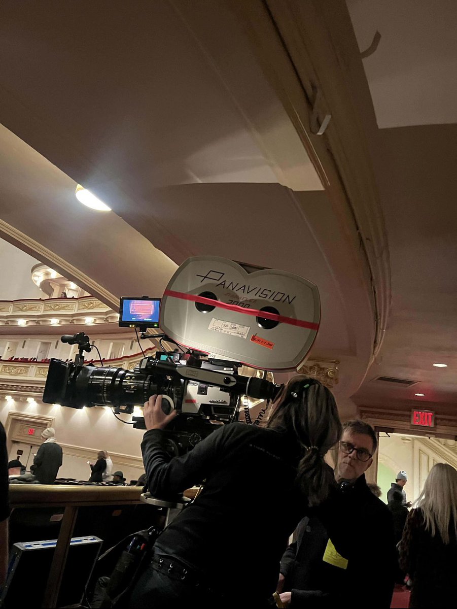 Paul Thomas Anderson filming tonight's Cameron Winter show at Carnegie Hall. (Photo by <a href="/caitofthecorn/">caitlyn!</a>)