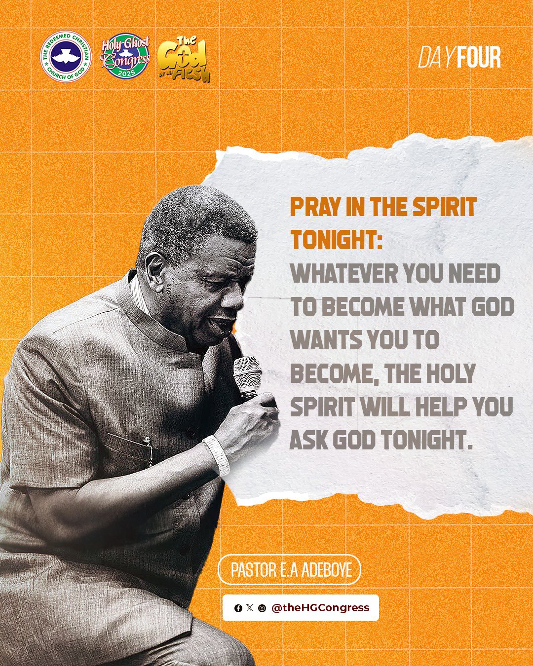 Day 4 at RCCG Holy Ghost Congress 2025: "The God of All Flesh" – Igniting Faith Obedience and Overflowing Blessings