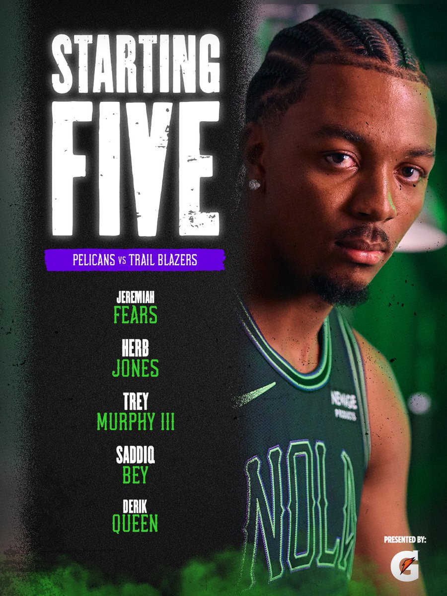 first five out

#Pelicans | <a href="/Gatorade/">Gatorade</a>