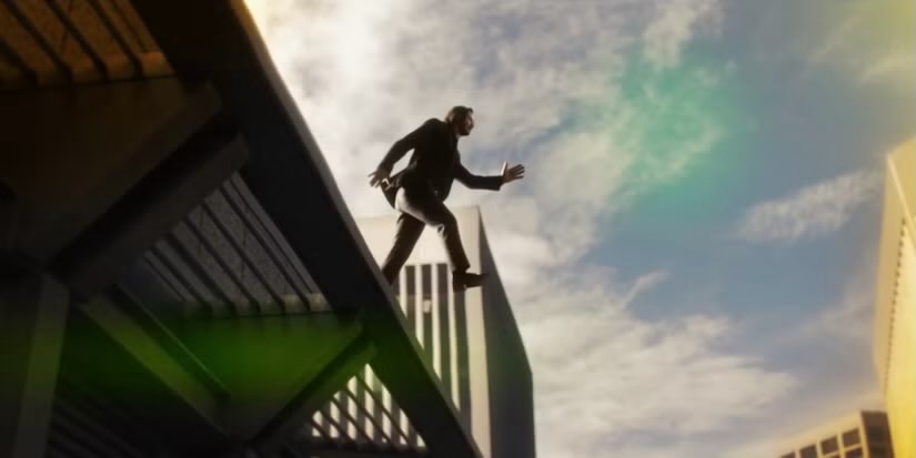 JordanMaison's tweet photo. Never forget that Neo canonically won at #TheGameAwards and immediately tried to jump off a roof. https://t.co/dEgCiNXfuQ