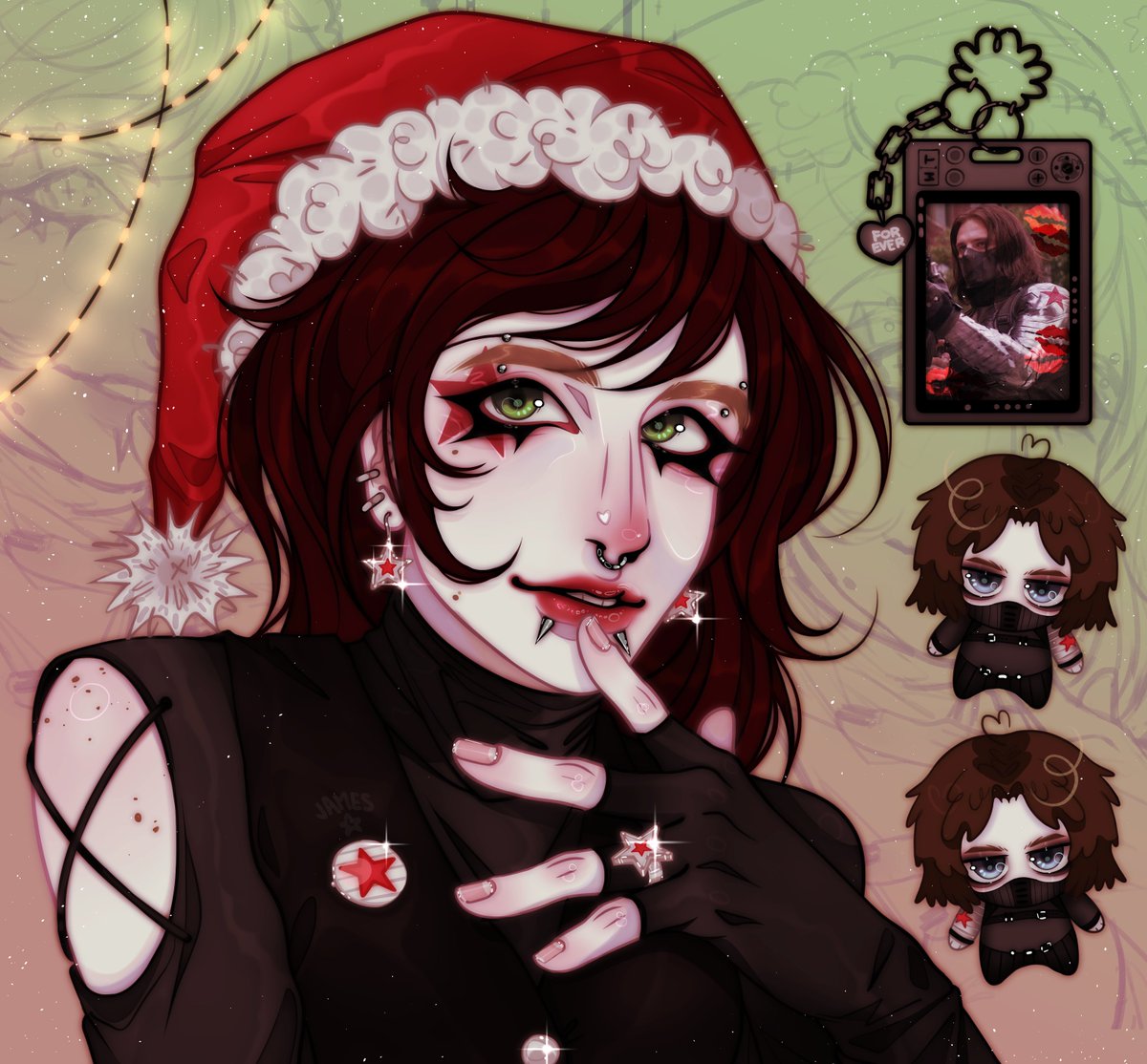 #NewProfilePic Meu look de natal ❄️✨🎄