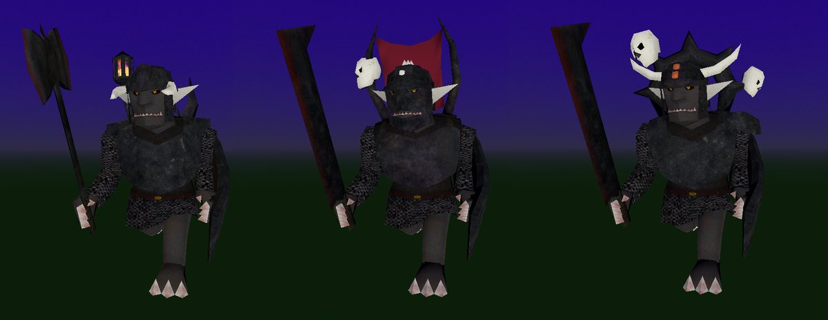 tinto_gamedev's tweet image. Ended up making several variations of the hobgoblin! Got a favorite? #gamedev #indiegame