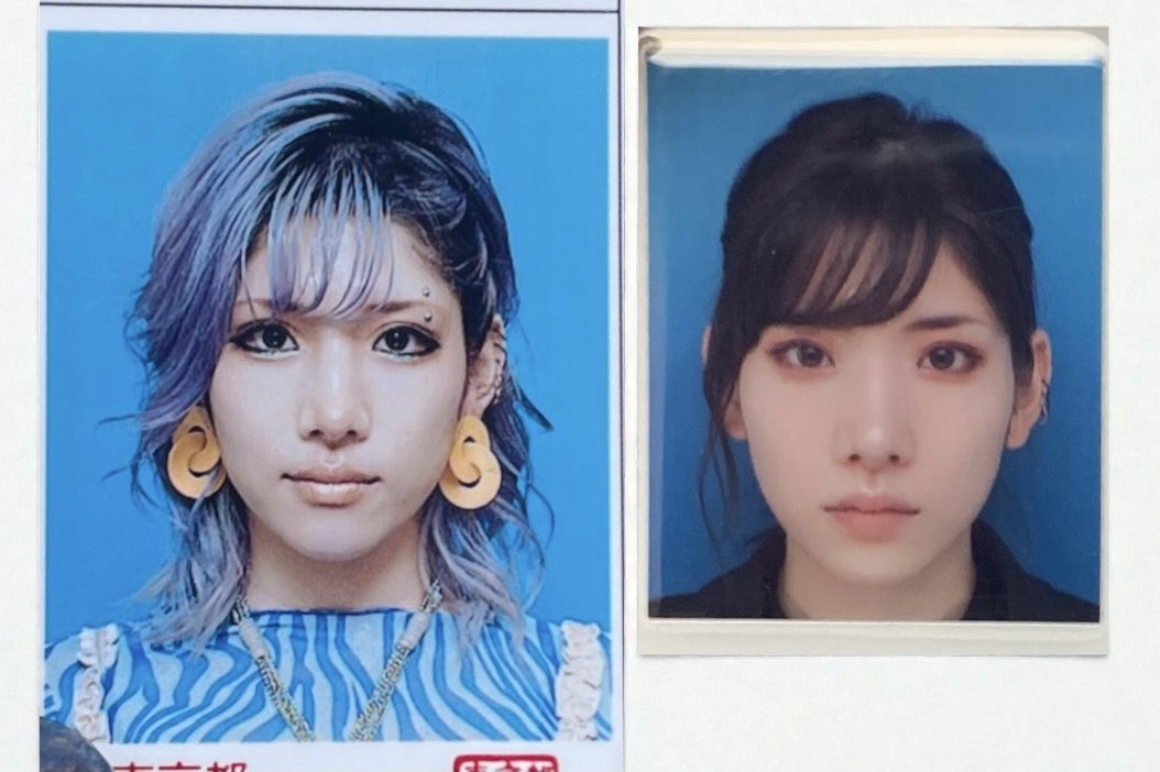 アーティストの証明写真 ボーカルの証明写真がニュースになるバンドです。