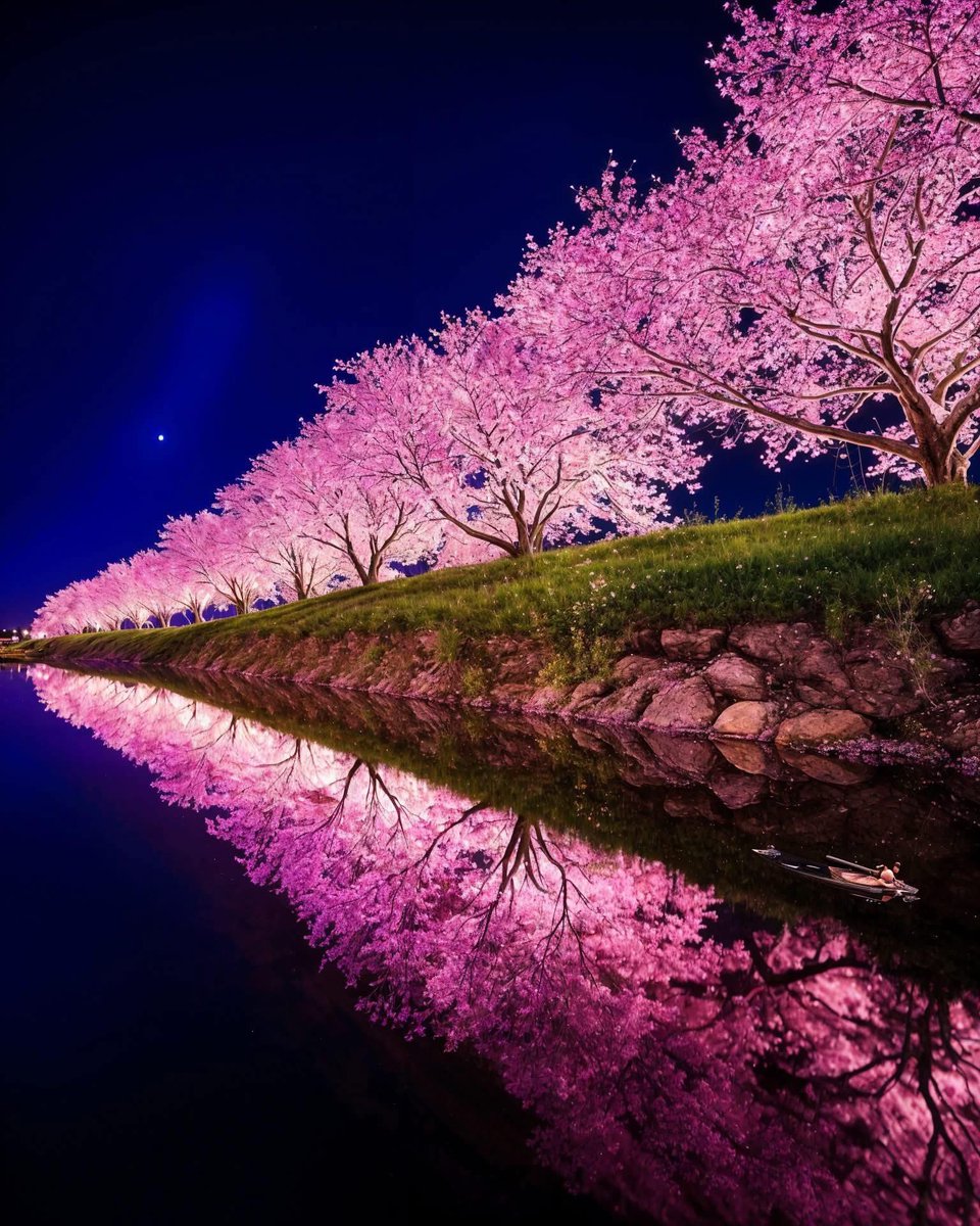 RT @Thebestfigen: Cherry blossom reflections, Kyoto Japan.