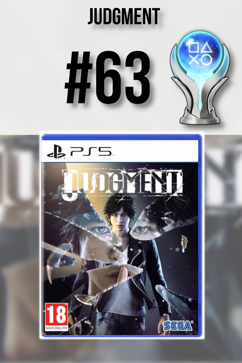 🔍Judgment #63
📅 27 de mayo
🎯 Dificultad: 7/10

El mayor descubrimiento personal de este año: un juego que se ha convertido instantáneamente en uno de mis favoritos. ¡Gracias a <a href="/dan_chaos/">IchiDan 🐉💎 - Puerta al Sótano</a> por recomendarlo siempre en su canal!

PD: El platino es un infierno!!

(8/12) 🏆 2025 🏆