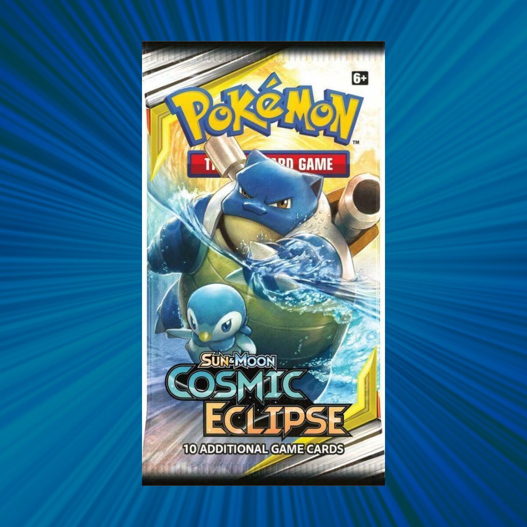 Cosmic Eclipse Booster Pack

-❤️Like &amp;♻️RePost
-✅Follow me <a href="/PokeHEX5555/">PokeHEX</a> 
-🏷️Tag 2 Poke Friends

Tomorrow at 12pm EST, I will be Opening this Cosmic Eclipse Pack on stream and I will give away the HITS to 1 X User down below!