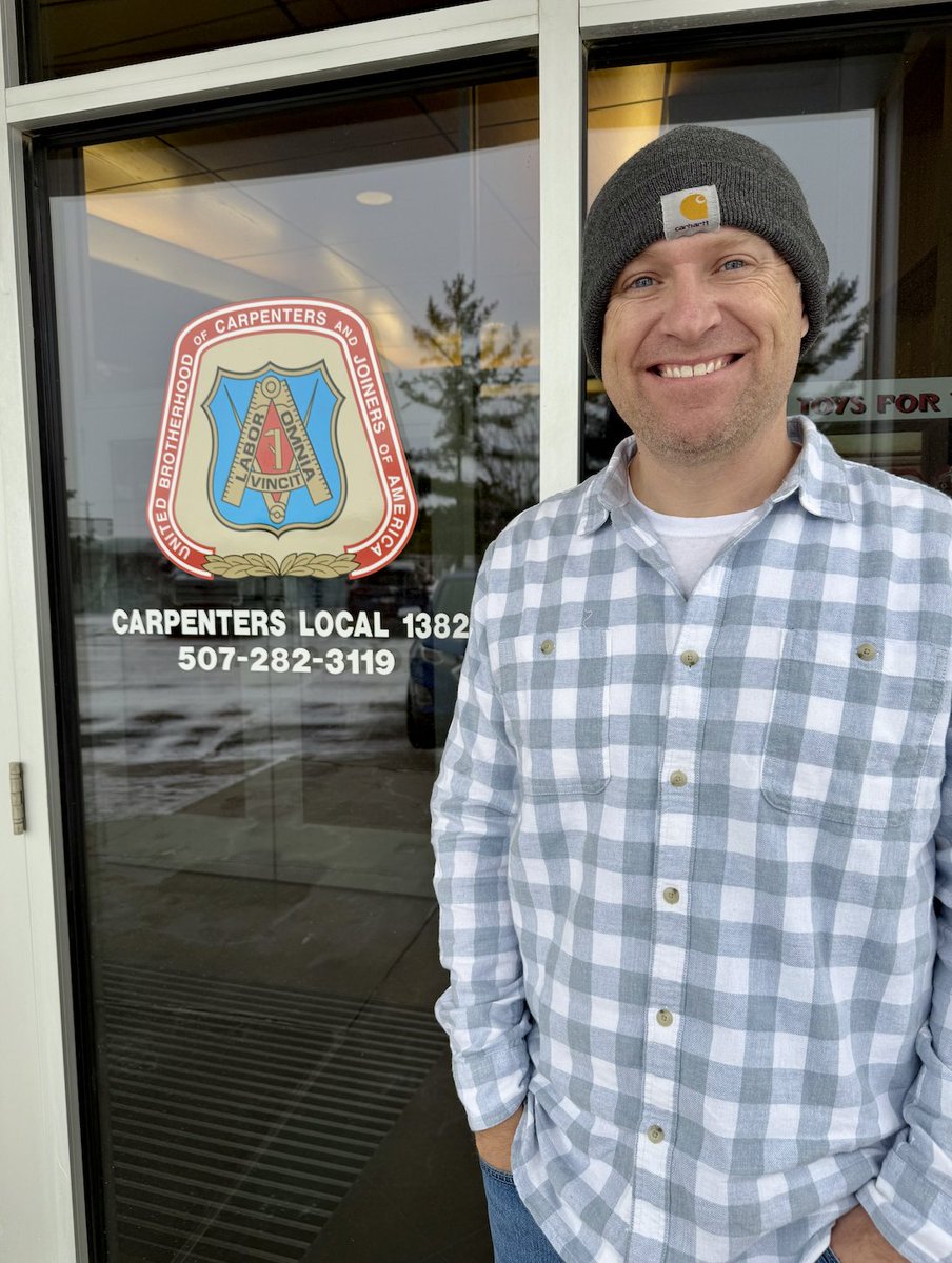 It was great to tour the Local 1382 Carpenters Union Training Center today! They are training the next generation of carpenters with strong apprenticeship programs, and I appreciated getting to see it firsthand.