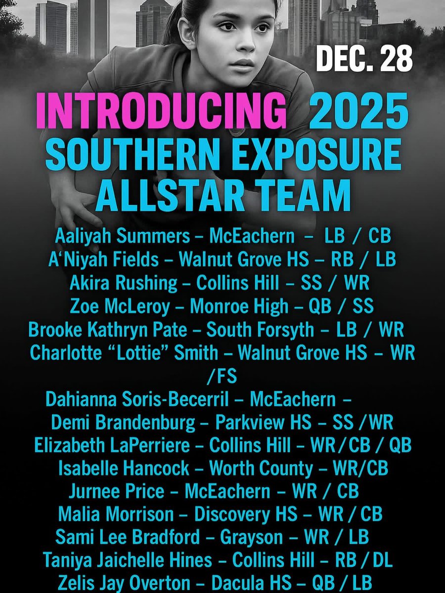 Southern Exposure All American Girls Flag Football tweet media
