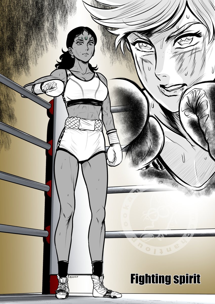 Fighting spirit
闘志
＃漫画 #女子ボクシング