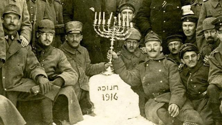 Jewish soldiers in the German army celebrating Hanukah during WWI. In 20 years, they will experience the greatest treason in history.
