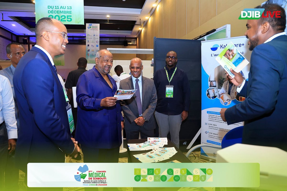 LiveDjib's tweet image. Un rendez-vous scientifique national d’envergure 🇩🇯🩺
Le 2ᵉ Congrès Médical de Djibouti s’est tenu aujourd’hui au Djibouti Palace Kempinski, sous le haut patronage du Président de la République, Son Excellence Ismail Omar Guelleh.
Placée sous le signe de la science, de la…