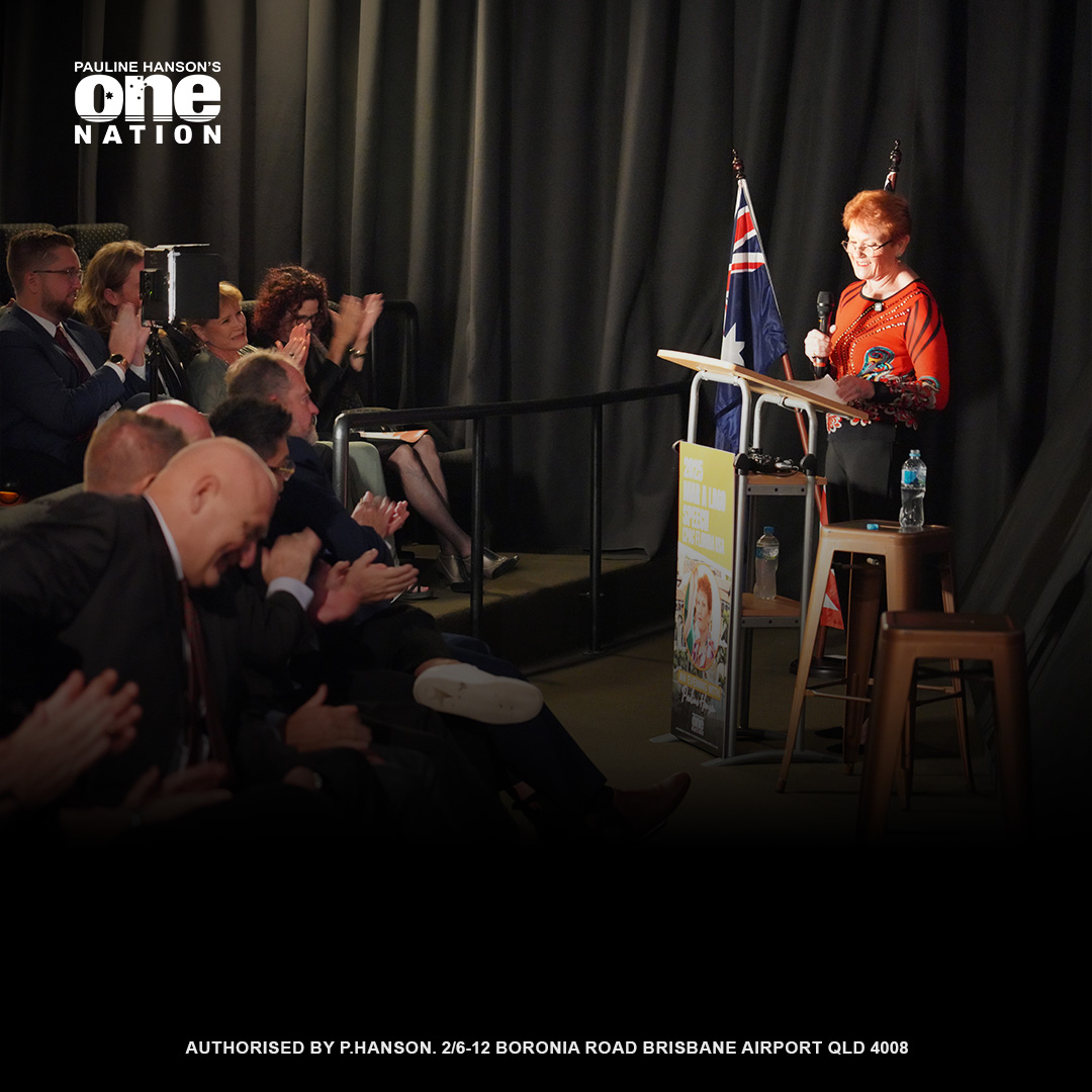 OneNationAus's tweet photo. Last night Senator Pauline Hanson delivered her recent Mar-a-Lago speech to an Australian audience. A big thank you to everyone who came along, and to the volunteers and team members who helped run the evening. A special thanks to The Dendy Portside Hamilton for hosting us. We highly recommend The Dendy for your next night at the movies. Great service and a genuinely welcoming team. We will release the video of the speech soon.