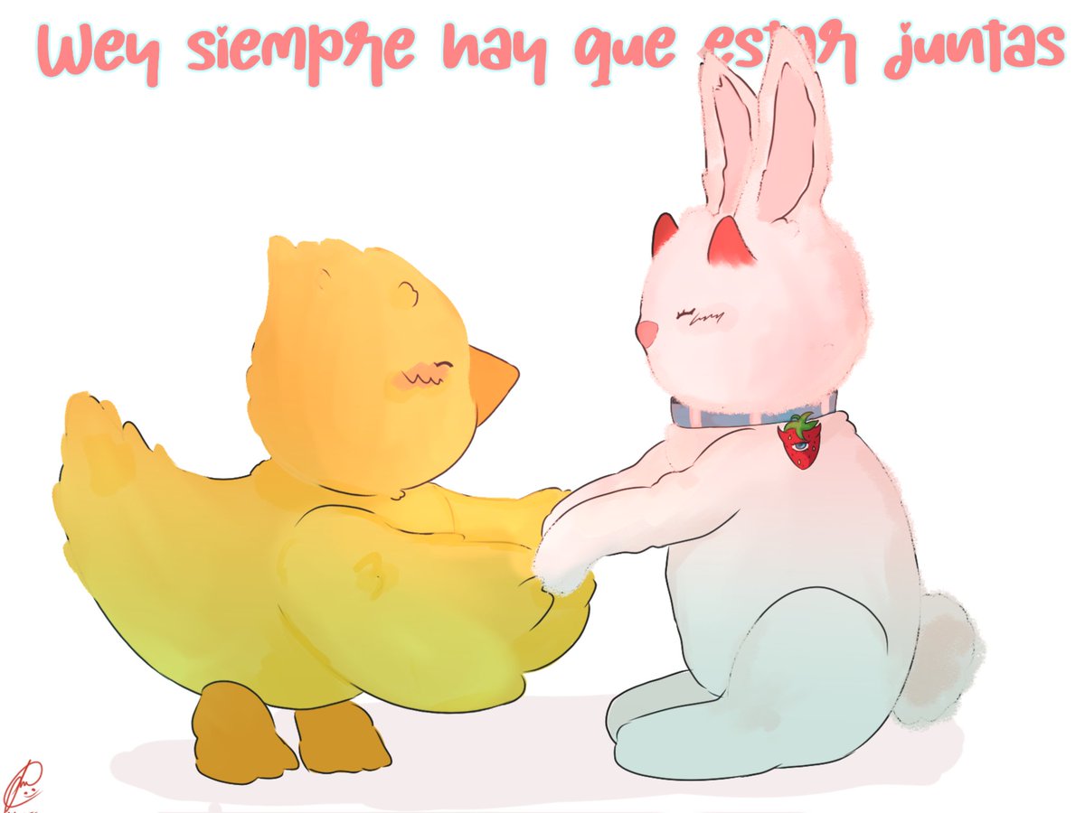 lunaa_rtm's tweet photo. Wey siempre hay que estar juntas

(investigue un poco y creo que me guíe por un poster de un stream de Ari, así que para mí así se ven los papuritos, ojalá les guste 😭🩷) https://t.co/mwcNQREJqW