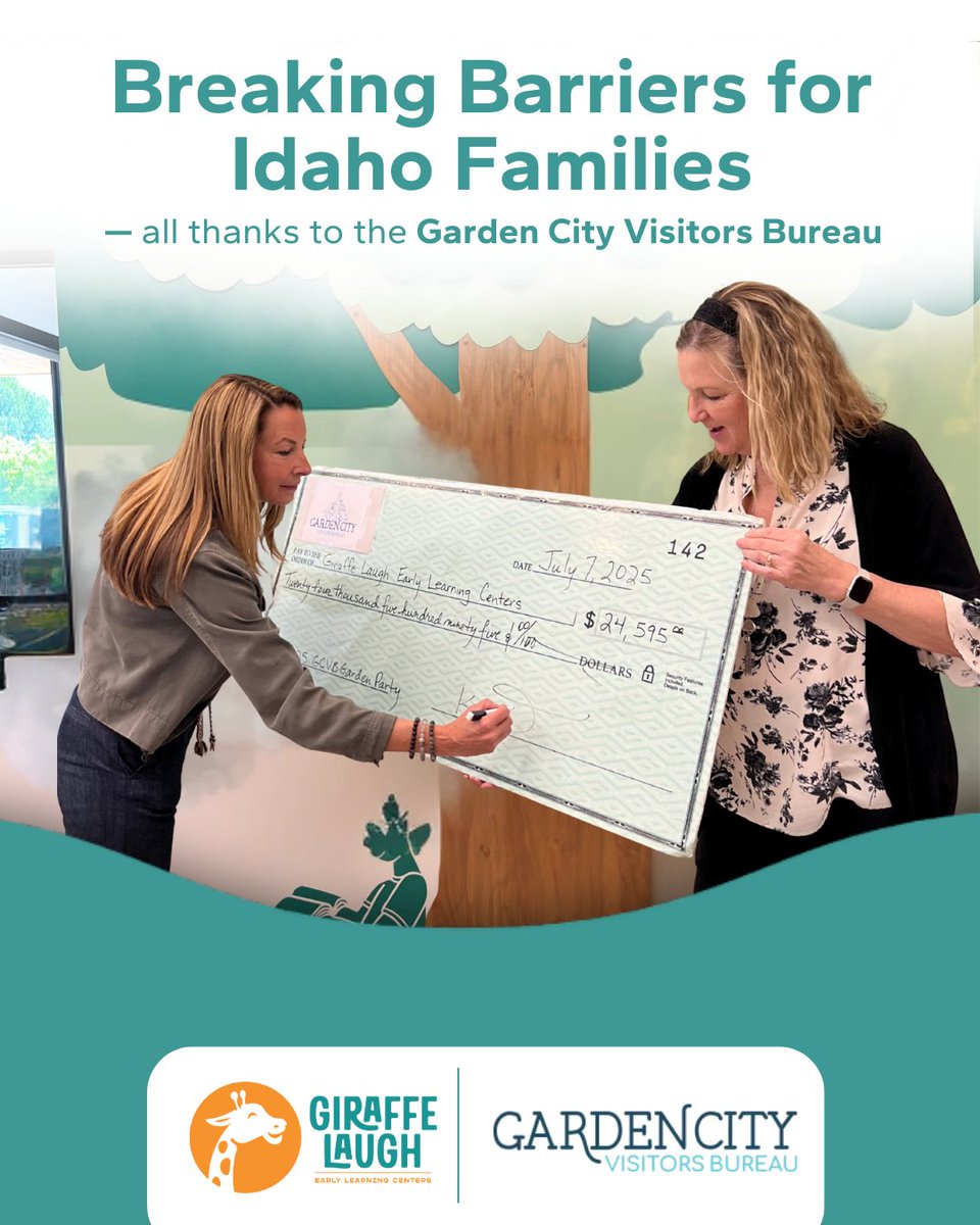It has been exactly 6 months since the Garden Party hosted by the Garden City Visitors Bureau (GCVB). Thanks to GCVB and everyone who attended, YOU raised $24,000 to support affordable child care and early education. We can’t wait for next year’s celebration! 💛