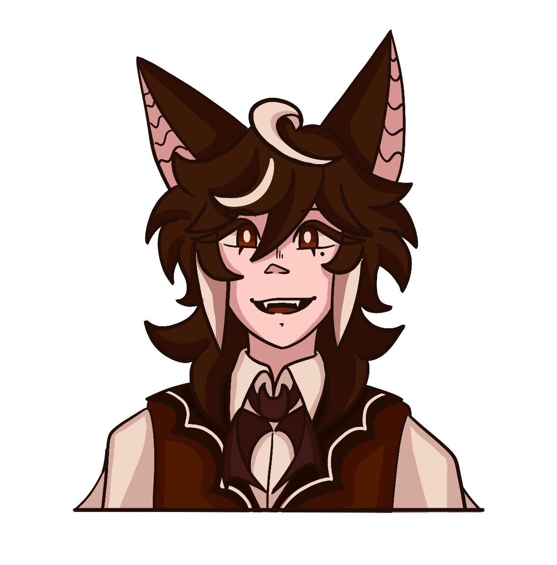 MochaBats's tweet photo. New design just dropped! 
I wanted to make myself look a little more close to how I feel in terms of gender expression! https://t.co/wOw5WyQM8j