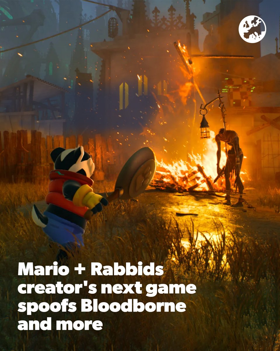 The creator of Mario + Rabbids has revealed his next game, and it's a send up of the games industry as a mascot platformer: Bradley the Badger. bit.ly/4ad0D4e