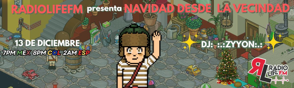 ¡RADIOLIFEFM EN LA VECINDAD DEL CHAVO ! 

✨️Sorteo de 2 ganadores, Una 🎁 de HC de 31 Días c/u

Cómo participar: 
✨Seguirnos <a href="/RadioLifeFmh/">¡RadioLifeFM!💕</a>
📢 Dar RT 🔁 y FV ♥️ a este tweet
👥Etiquetar a un amix en los comentarios y desearle un bonito deseo para fin de año, se lleva 1 saco