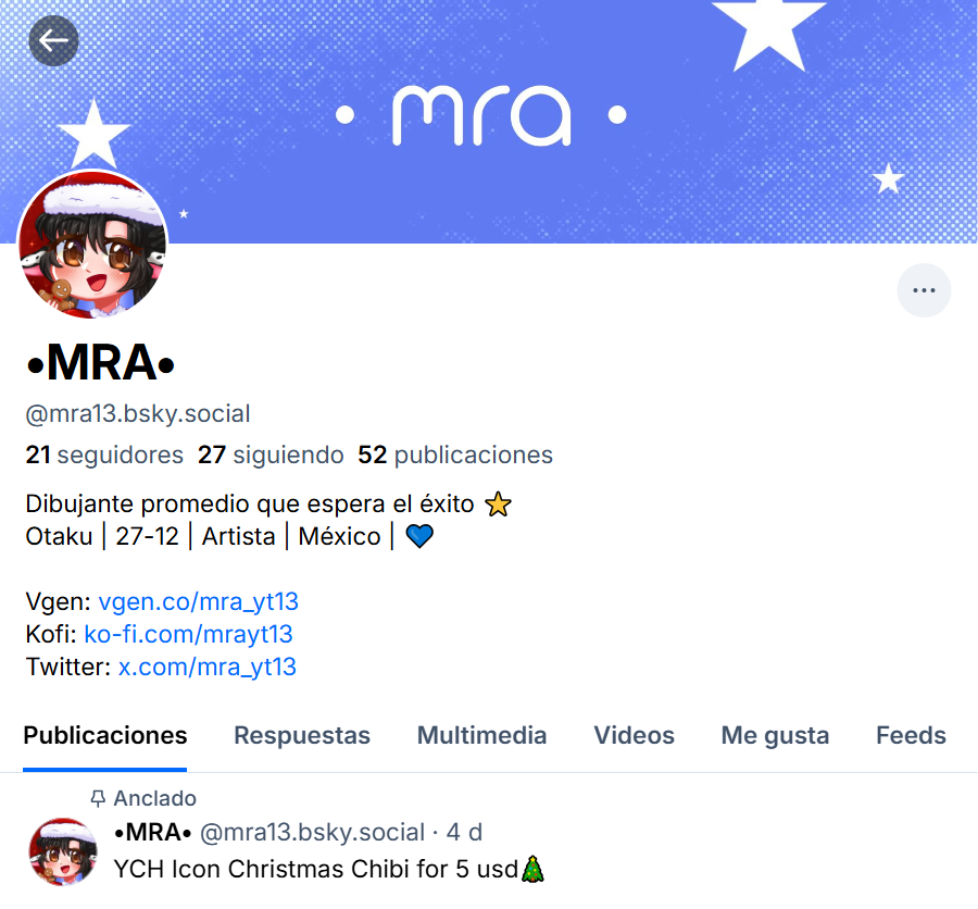 Pasen sus bluesky!! 🗣🗣
Quiero seguirlos y tener mas que ver uwu

Aqui el mio de paso ;)