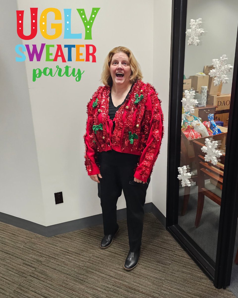CharlesDunnCo's tweet photo. In the weeks leading up to our company holiday party, our team has enjoyed a series of activities designed to build connection and celebrate the season. Today, we continued the festivities with an Ugly Sweater Contest and a peppermint candy jar count challenge. https://t.co/BdGZV2094X
