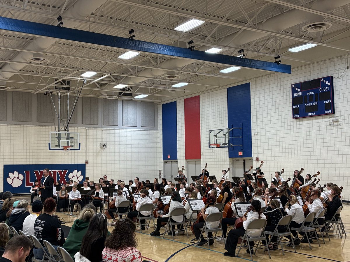 Such a fun, energetic performance by <a href="/Kirn_MS/">Kirn Middle School</a> 6th grade orchestra! Their first ever concert was truly amazing, as was all of the support from family and friends! #theLYNXway #CBProud