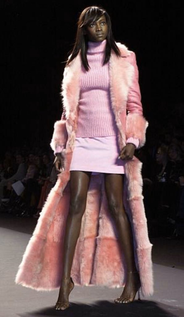 virgoessence's tweet image. Oluchi Orlandi for Luca Luca, FW 2001