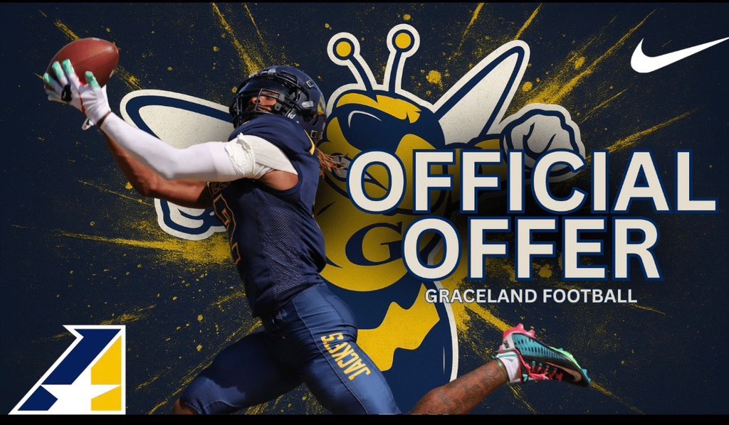 G3threeShavers's tweet photo. Blessed to receive an offer from Graceland university ! 
Thanks @CoachStaback 
@NLRFB 
@BallCoachHP 
@PrepRedzoneAR https://t.co/0MaYzH9XGp