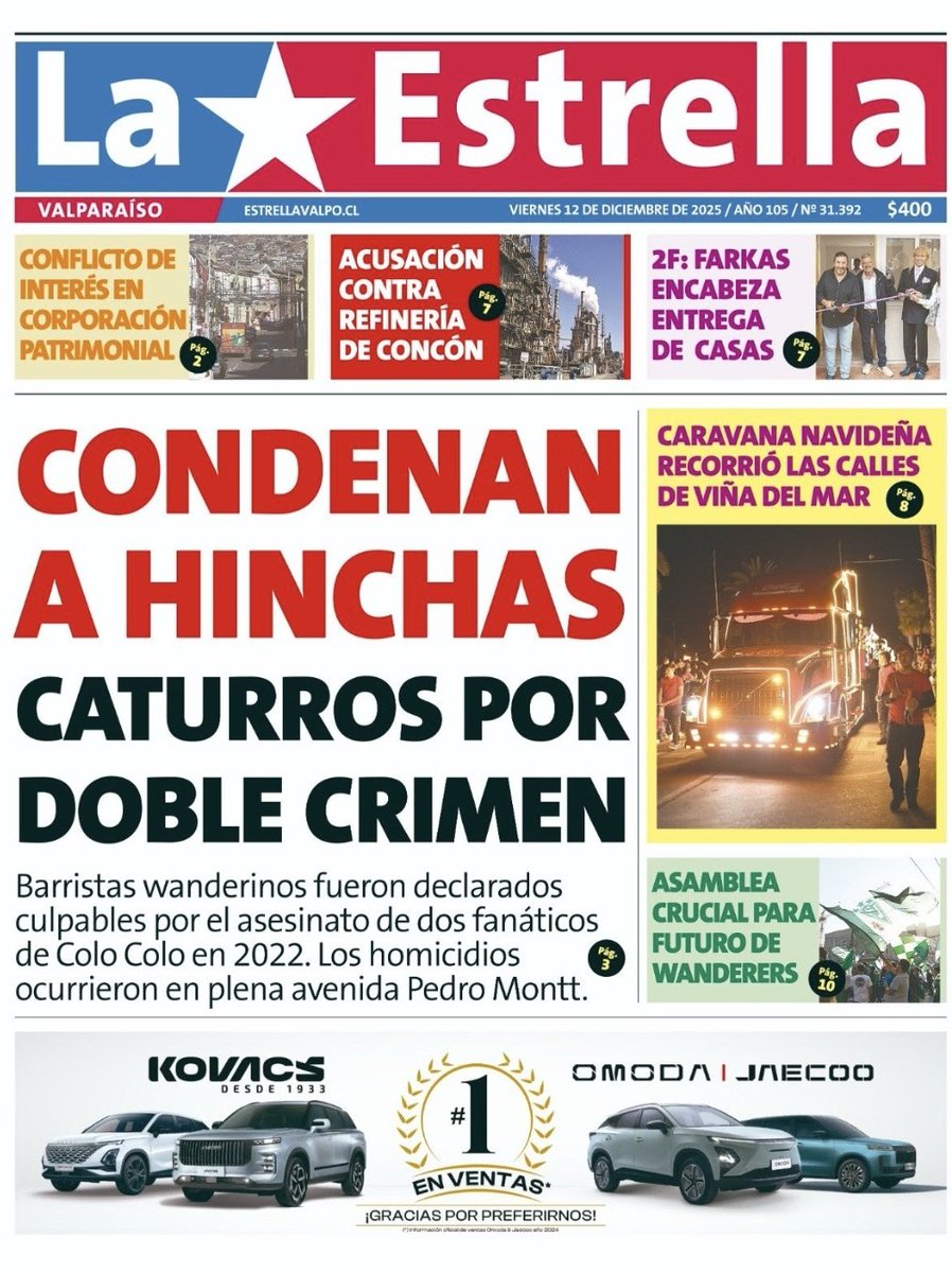 Las portadas de mañana, hoy.