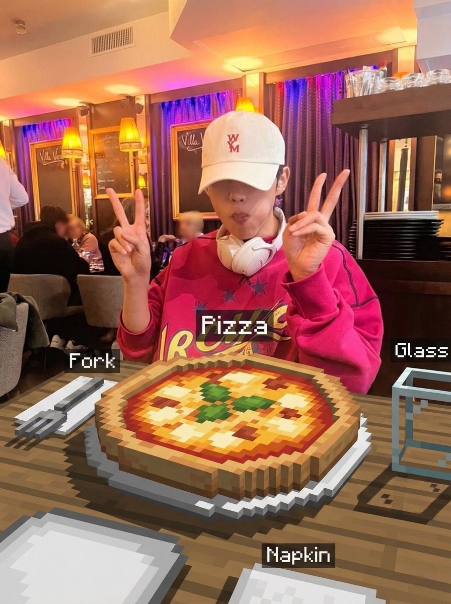 swclov5r_'s tweet image. 마인크래프트 픽셀 음식샷 #선우 #더보이즈