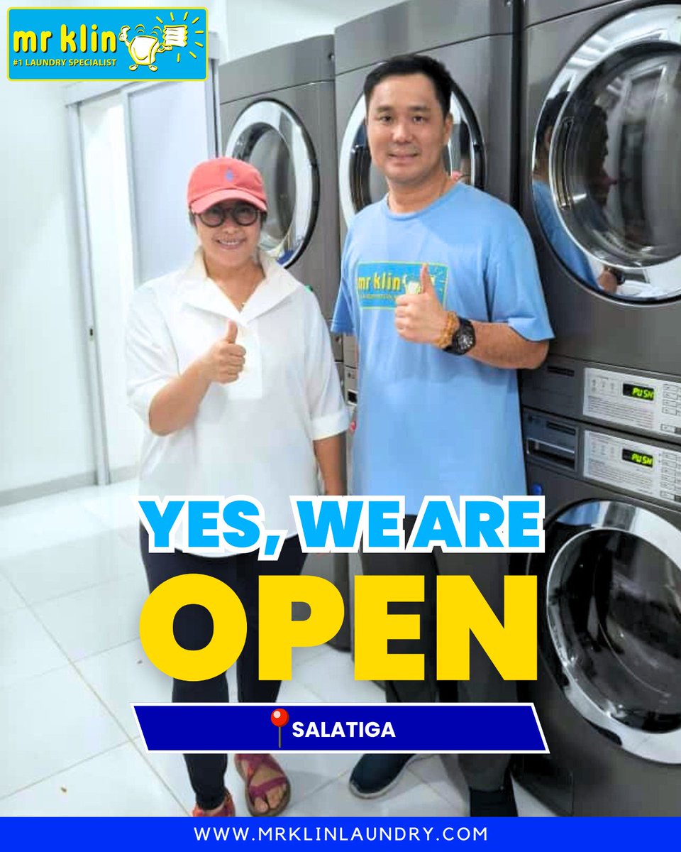 NOW OPEN! MR KLIN Laundry Salatiga, Jawa Tengah. 
Selamat dan Sukses! 👍🎉
Terima kasih Ibu Sinta yang sudah memilih Paket Gold MR KLIN Laundry. 🙏😊
Laundry Bisnis kebutuhan pokok, jangka panjang, anti krisis, survive di semua situasi. Info franchise: mrklinlaundry.com 💎
