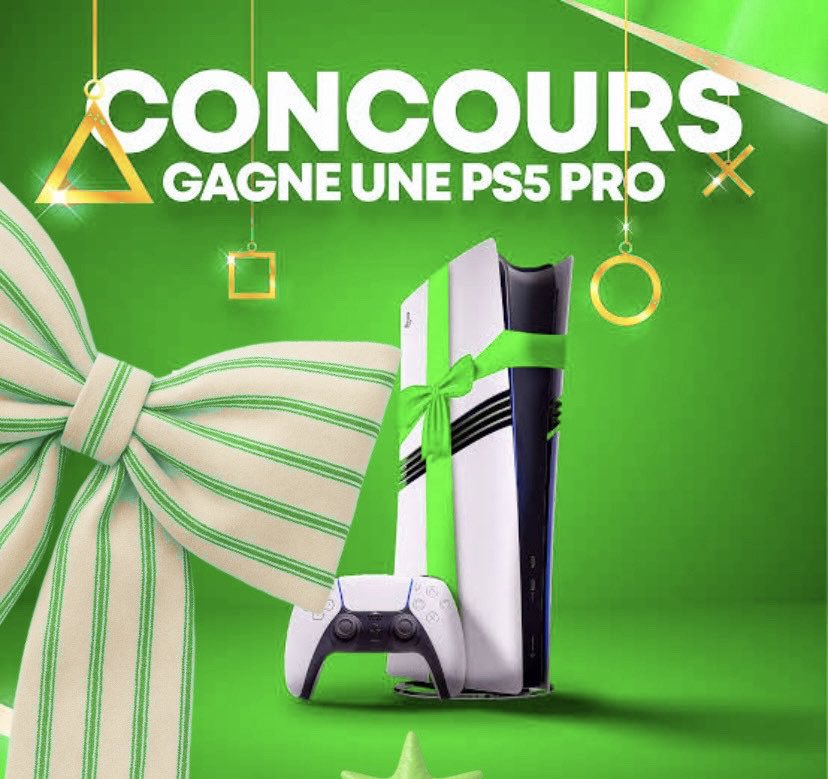 PlayStation 5 PRO + FC 26 Giveaway !🎅

Tente de gagner une PS5 PRO &amp; FC 26 pour Noël🎊

Pour participer :
✅Follow <a href="/TremmyFUT/">TremmyFUT</a> 
🔄RT
💬Commente un chiffre entre 1 &amp; 7

TAS le 23/12🍀

Bonne chance et que le script soit avec vous ! ⚽️

#CONCOURS #Gaming