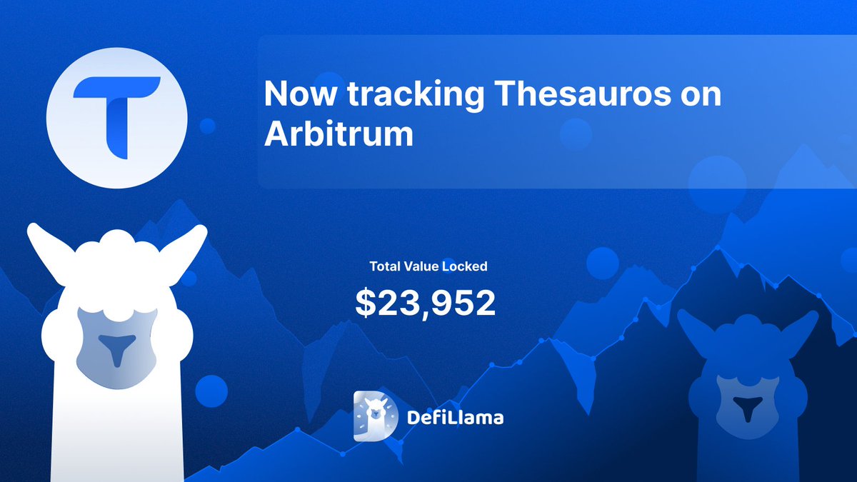 DefiLlama's tweet image. Now tracking @thesauros_io on @arbitrum 

A yield protocol focused on optimizing stablecoin liquidity across multiple on-chain markets. It continuously allocates deposits into diversified lending and liquidity venues according to predefined risk and performance parameters