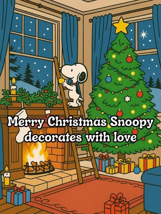 Snoopy turning Christmas into pure happiness 🎁💫
#Snoopy #Peanuts #Christmas
