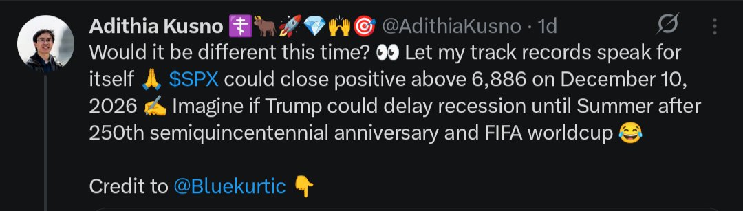 AdithiaKusno's tweet image. January 2026 7,000 local peak not the top
April above 5,484.77 Zweig 12m valid -20%
September/October 8,000 the top wave 3
February/March 2027 beginning recession
Shmita 7 year wave 4 bottom 4Q28 4Q29
#RoaringTwenties $SPX 21,000 wave 5

Credits to @Mr_Derivatives and @Bluekurtic