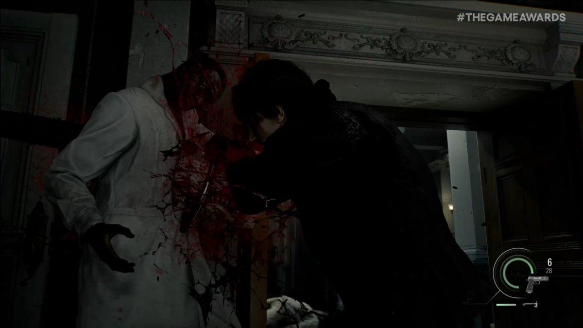 Wario64's tweet image. More of Leon from RE9, the chainsaw is back