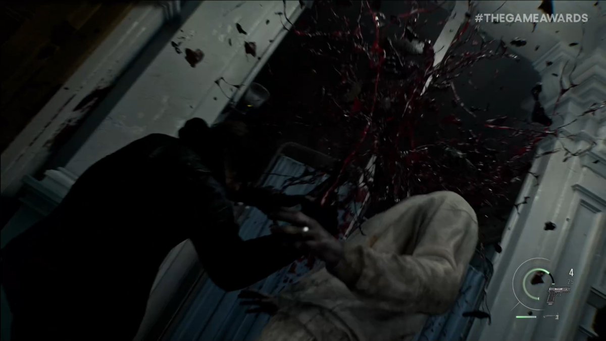 Wario64's tweet image. More of Leon from RE9, the chainsaw is back