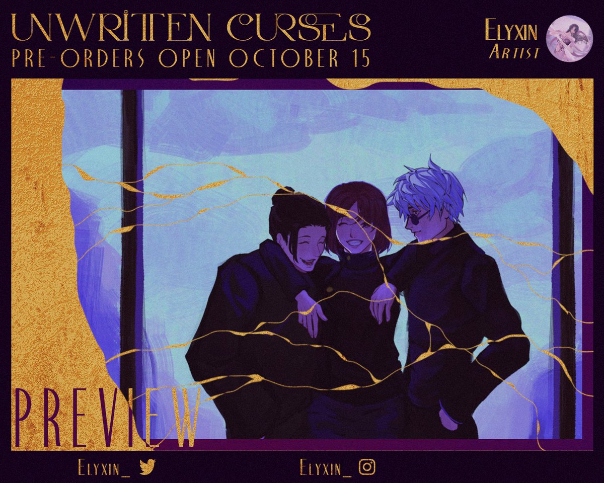 unwrittencurses's tweet photo. ╰┈➤ Unwritten Curses - @elyxin_ Page Art Preview!

→ Preorders for this Jujutsu Kaisen Post-Canon zine are open until December 15th! Get your copy while you can!

⤷ https://t.co/q3tqgY2M53

#jjk #jujutsukaisen #zinepromo #zine #zines #jjkzine https://t.co/yM6VNSXHkT