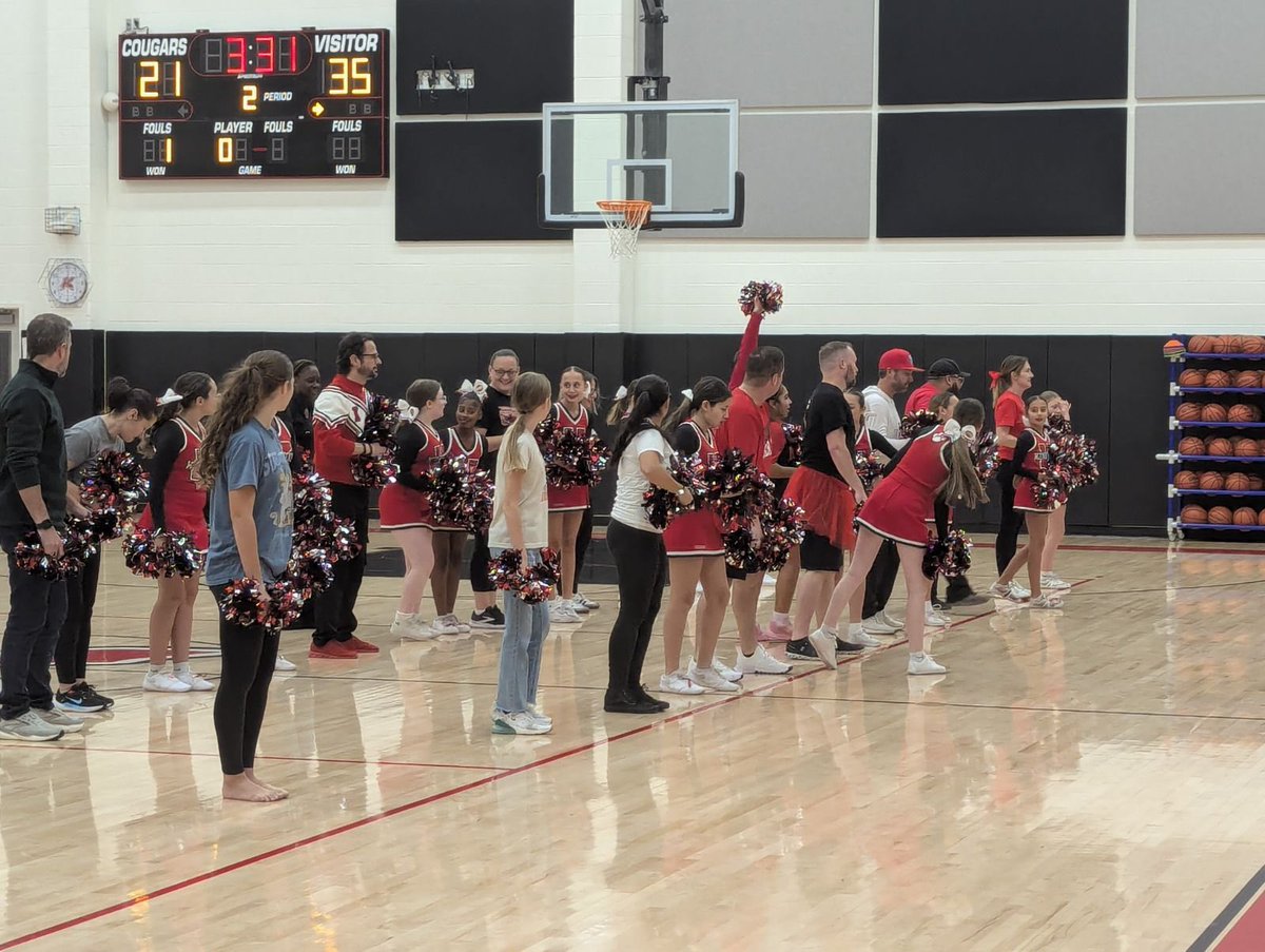 Our Parent vs Student basketball game brought the energy and the school spirit, plus an unforgettable Dad Cheer and Dance showcase. Best of all, we filled the bus with middle school gift donations for students in need. Cougar pride in action tonight! #KMSCougarPride🐾
