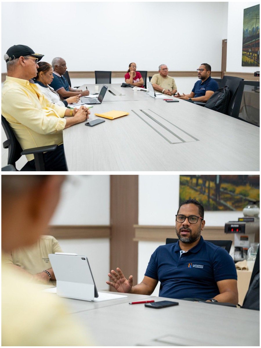 El rector <a href="/LeytonBarrios_/">Leyton Barrios</a> avanza en los encuentros con nuestra comunidad universitaria, en esta ocasión escuchando a los representantes y líderes de las organizaciones sindicales de la institución: Asodocua, Sintraunicol, Sintraofiua.