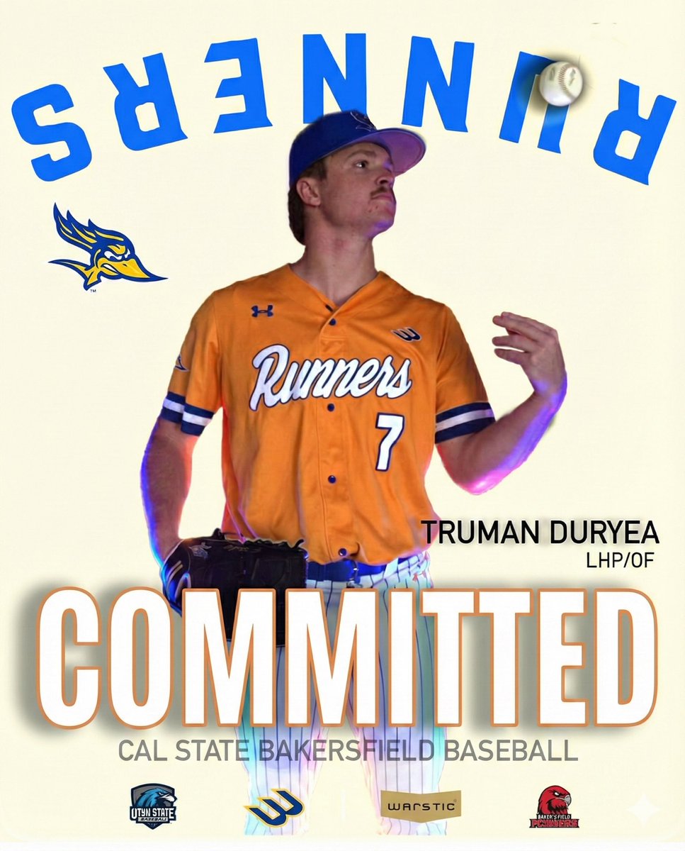 DuryeaTruman7's tweet photo. I’ve committed to @CSUB_Baseball!

Huge thanks to @JCBanfield &amp; @Coach_BMont for the belief, and to all the coaches I spoke with through the process. Much love to @CoachKHaney1 &amp; my @USUE_Baseball brothers.

Grand Junction first, Omaha next — @warstic locked in. https://t.co/SOi2klv9hs