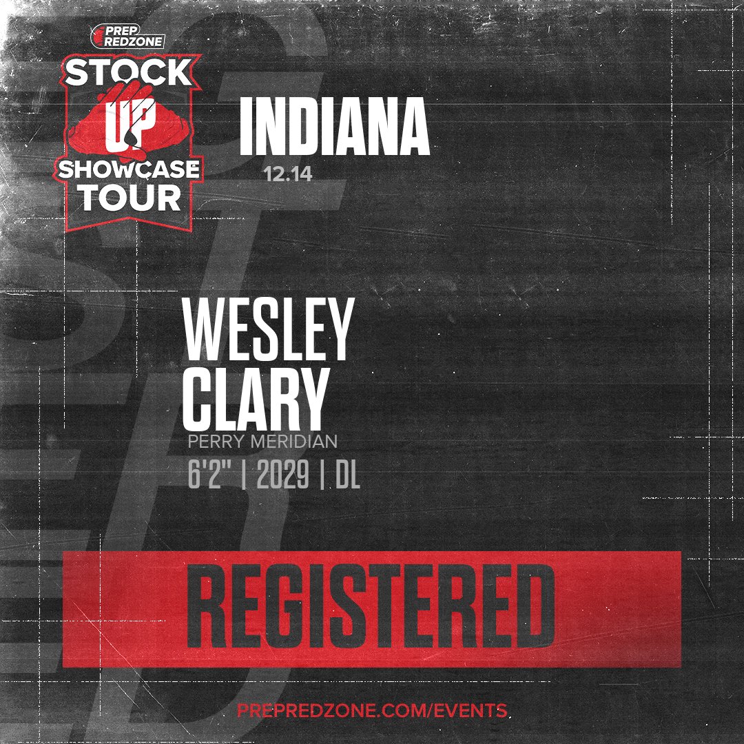 Welcome Class of 2029 Wesley Clary of Perry Meridian to the <a href="/PrepRedzoneIN/">Prep Redzone Indiana</a> Showcase on December 14th @ Aletto Family Sports Center. 

🔥🏈 #PRZStockUpIN 🏈🔥

Register NOW! 👇  events.prepredzone.com/e/2126/registe…
