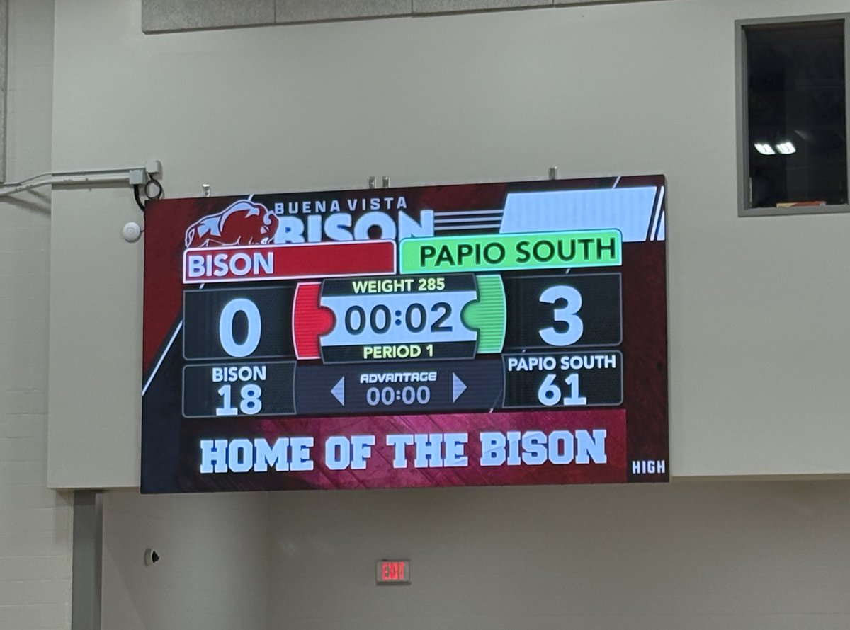 pls_wrestling's tweet photo. Titan Men best the bison 61-18 to start the season 2-0 on duals. Have a week fellas! #rdv #MindOverMat @plshstitans @psouthblackhole https://t.co/2wVfvCnF5b