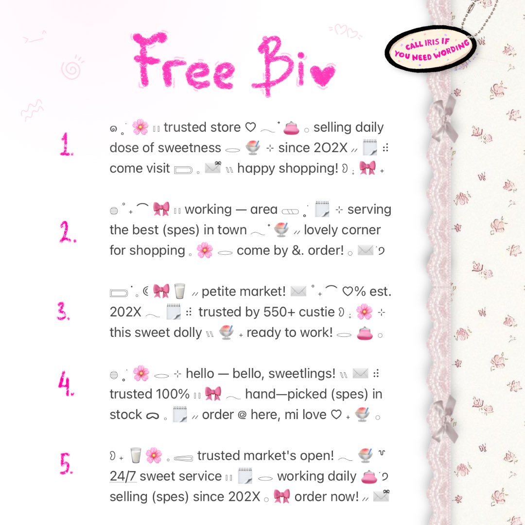 wordinh's tweet image. ⠀
⠀help retweet &amp;amp;&amp;amp;. join  ..  ★

⠀🌸🥛  12.12 GIVEAWAY TIME!  ♡

tman—tmun, ada 10 FREE BIO WORDING yang disponsori oleh kakak cantik @hiqaika menanti untuk dijemput  ..  🎀  yuk jemput sekarang dengan ikutan giveaway ini  🍧  scroll for rules yaa!  🗒️

t. #zonauang #zonaba