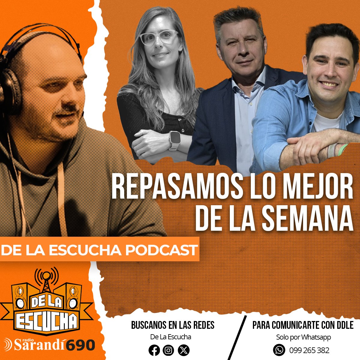 DeLaEscucha's tweet photo. #Viernes en #DeLaEscucha

▶Enojo de un conductor de Radio con la dirección por las tandas largas y tuvo que pedir disculpas.
▶Un relator brasilero cayó con un mensaje que le mandaron
▶Micro abierto
▶Zapping Radial

🕙10hs
📟@RadioSarandi690

LOS ESPERO!! https://t.co/Og346IDPG6