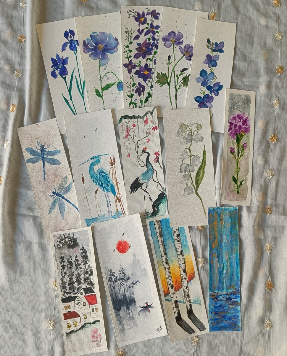 tikulli's tweet image. Gifting books for the holiday season? These bookmarks are handpainted. DM to purchase these mini paintings. Bulk buy gets you a good deal. DM for price and offers. Share. #Bookmark #giftideas #ReadersFavorite #ChristmasGiftIdeas #HolidayShopping
