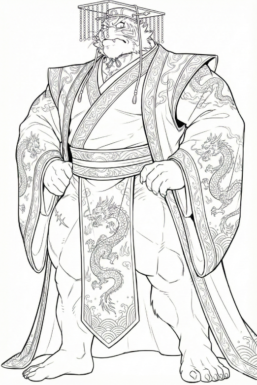 ラフから線画へのカスタムGemの調整もなかなか良い感じになってきたけど…　これじゃ変態帝じゃないか