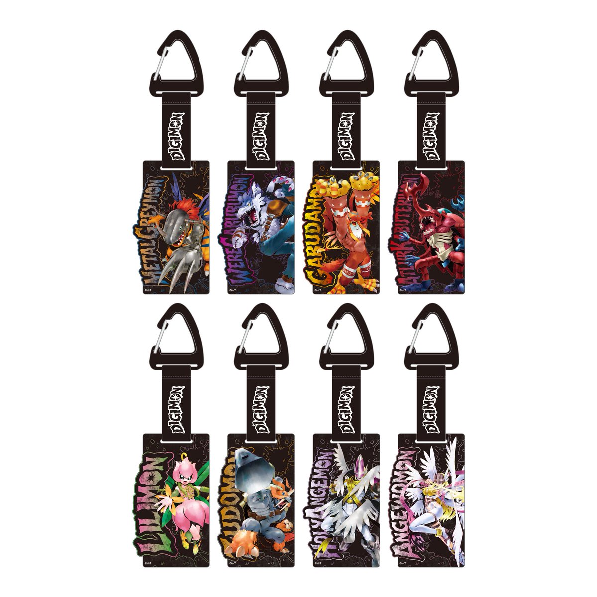 デジモンアドベンチャー展　アクキー付きカラビナ　8個セット デジモンアドベンチャー展 アクキー付きカラビナ 8個セット デジモン