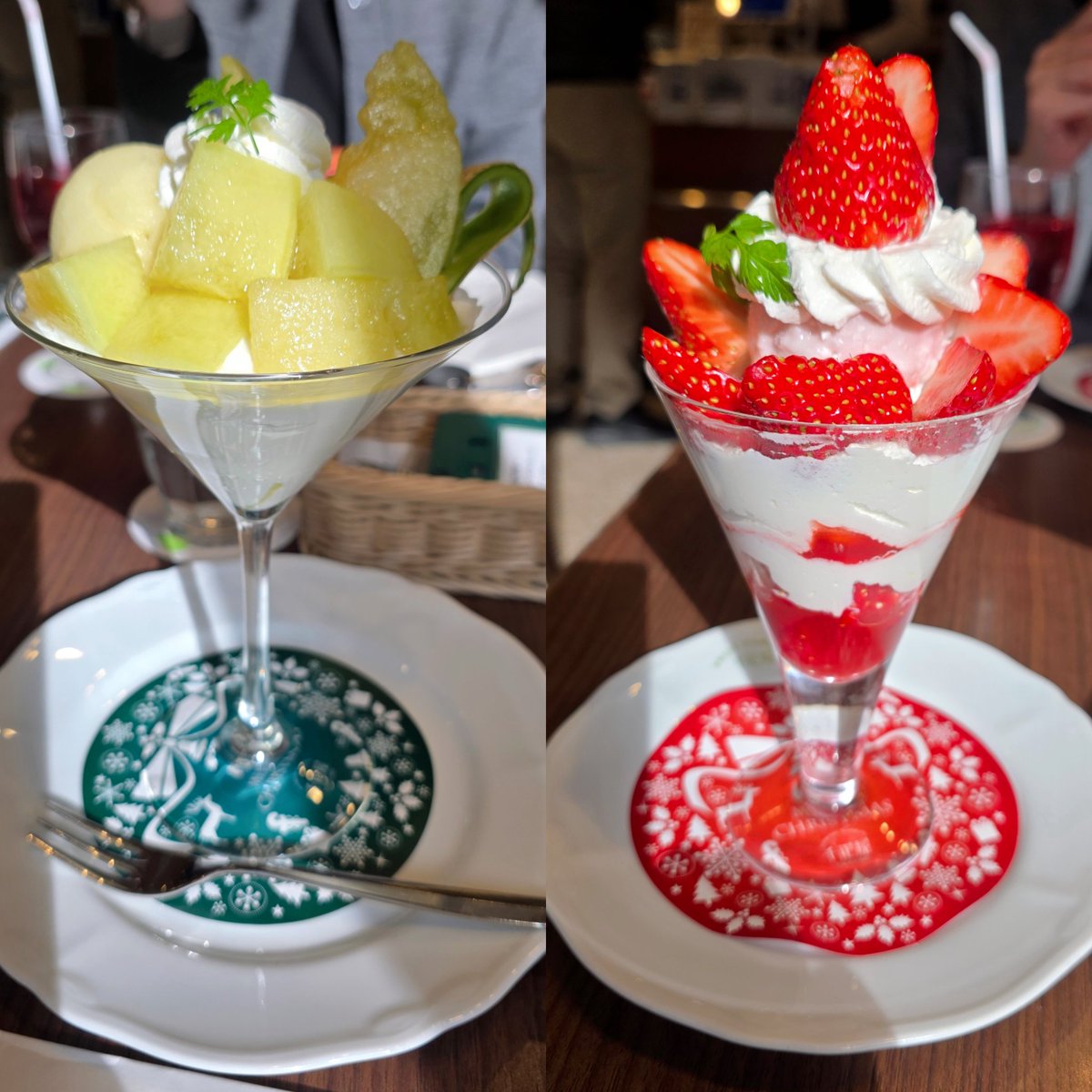 12月から始まる苺のパフェを食べに再び千疋屋さんへ✧*｡
ビジュアルも素晴らしいけどお味も甘くて最高でした(*´ч`*)♡
席も2人が使った場所へ✧*
いのりあさま @theorymidcrisis の
ぺパスタもご一緒に慶司&amp;雀さん尽くし🫶🏻️︎(•'ө'•)(-⊡ᴗ⊡)♡
#千疋屋
#ドラマ40までに