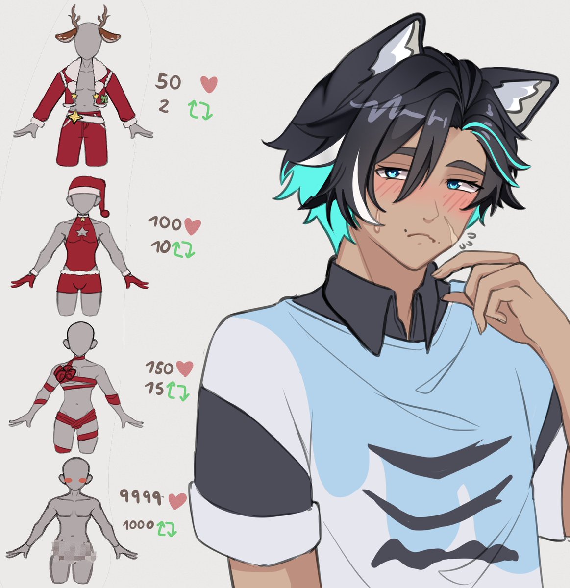 NoahNobuko's tweet image. because I can 🫤? 
lets do it for boys too. 🫣